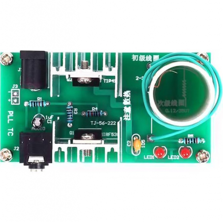 Kit bobina Tesla pentru experimente scolare, generare plasma si lumina, asamblare DIY [4]