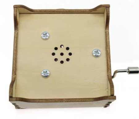 Kit DIY cutie muzicala din lemn cu manivela, model My Baby Love Song, asamblare manuala, fara baterii [4]