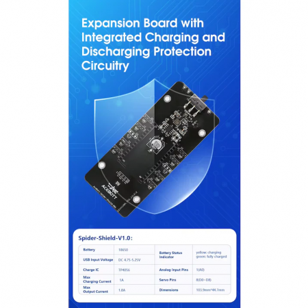 Kit educational ACEBOTT cu aplicatie, Robot painjen, STEM Robotics, ACEBOTT ESP8266, conexiune WIFI [5]