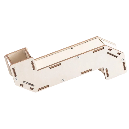 Kit-uri DIY - Kit DIY periscop din lemn, sistem optic cu oglinzi, model educativ, 180x37mm