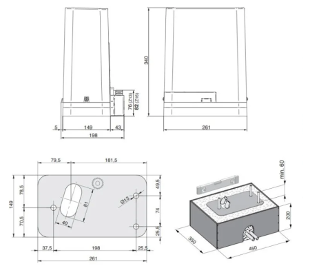 DEA KIT LIVI 4/24X/M pentru porti culisante de pana la 5m si 400 kg [7]