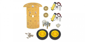 Kit-uri - Kit sasiu acrilic cu 2 motoare, encoder si suport baterii OKY5024