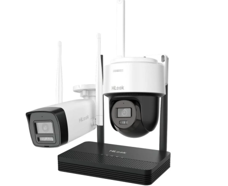 Kit supraveghere IP Wireless Hikvision HiLook EasyLink IKS-2042BPH-PH/W, 2 camere 2MP, NVR 4 canale, IR, audio, microSD [0]