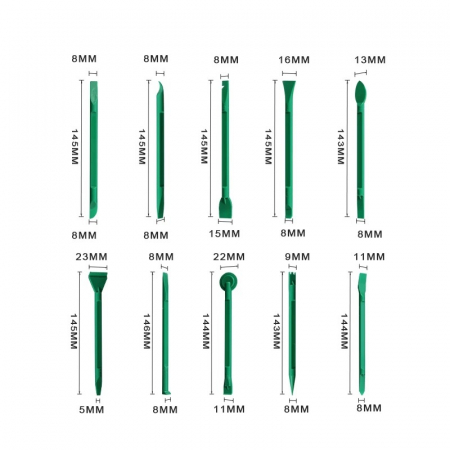 Kit 10 unelte din plastic pentru demontare telefoane mobile BST-041 [1]