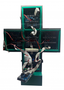 PANOU CU LED RGB CU 10 MODULE IN CRUCE refurbished [6]