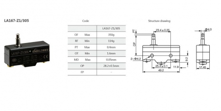 Comutator, limitator LA167-Z1/305 [1]