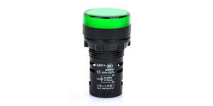 Indicatoare si martori - Lampa de panou cu led 220V culoare verde (dimensiuni : 20.7/51mm)