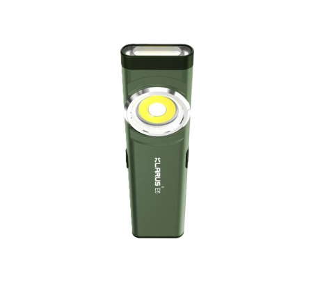 Lanterna EDC Klarus E5, 600 lm, baza magnetica, clips, incarcare USB-C, EDC, dublu LED pentru apropiere si distanta, verde [3]
