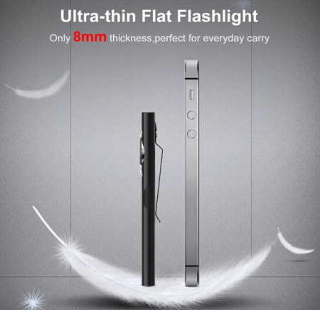 Lanterna EDC Klarus E5, 600 lm, baza magnetica, clips, incarcare USB-C, EDC, dublu LED pentru apropiere si distanta, gri metalizat [2]