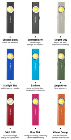 Lanterna EDC Klarus E5, 600 lm, baza magnetica, clips, incarcare USB-C, EDC, dublu LED pentru apropiere si distanta, cyan [17]
