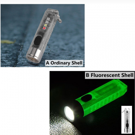 Lanterna reincarcabila tip breloc fosforescent, S11 TIKI, 400lm, UV, 11 moduri [1]