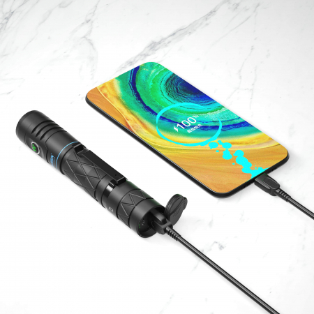 Lanterna reincarcabila cu powerbank, 1200 LM, Wuben E12R [5]