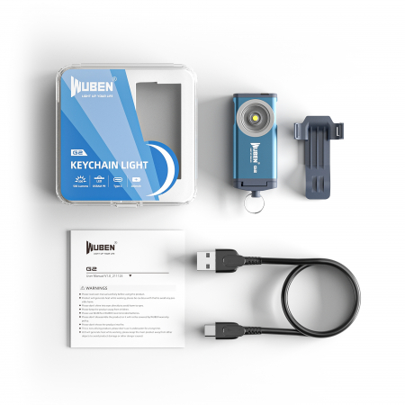 Lanterna reincarcabila tip breloc, 500 LM, culoare albastra, Wuben G2-Blue [6]