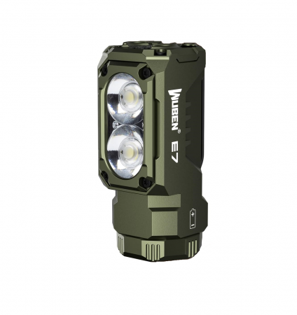 Lanterne - Lanterna reincarcabila multifunctionala, 1800 LM, Wuben E7, verde