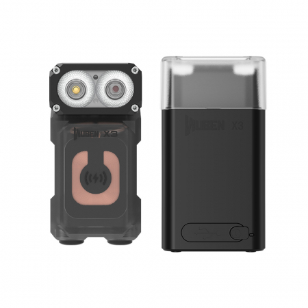 Lanterne - Lanterna reincarcabila EDC, 700 LM, cap reglabil 180 grade, culoare neagra, Wuben X3-Pro