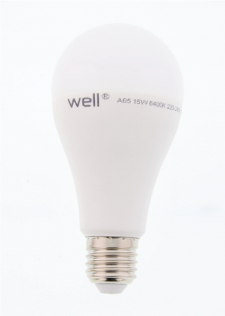 Becuri - Bec cu led A65 E27 15W 230V lumina rece Well LEDLC-A6515E27-WL