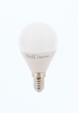 Becuri - Bec cu led G45 E14 7W 230V lumina rece Well LEDLC-G457E14-WL