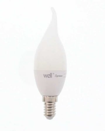 Becuri - Bec cu led lumanare E14 6W 230V lumina calda Well LEDLW-C376E14/FL-WL