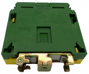 Electrice - Rigleta cu conexiune electrica pe sina DIN (verde galben) 70mm2 M70-22P Bloc terminal