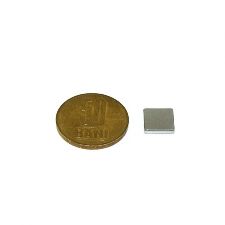 Magnet neodim 10x10x2 mm, patrat,  N35 [2]