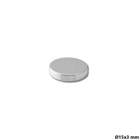 Magnet neodim 15x3 mm, disc, N35 [1]