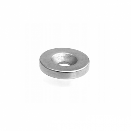 Magneti - Magnet neodim 15x5 mm, gaura de 4 mm cu sanfren, disc, N35