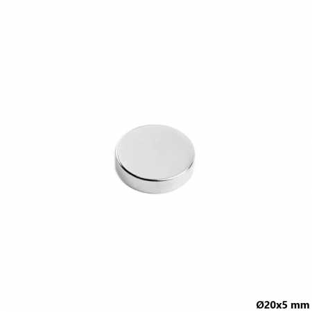 Magnet neodim 20x5 mm, disc, N35 [1]