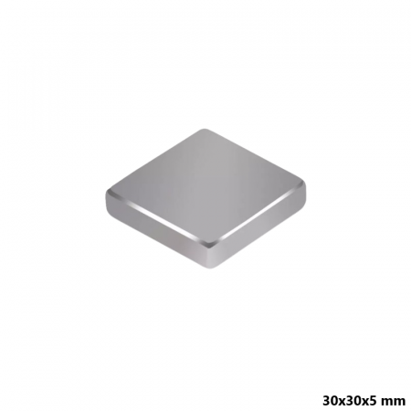 Magnet neodim 30x30x5 mm, patrat, N35 [1]