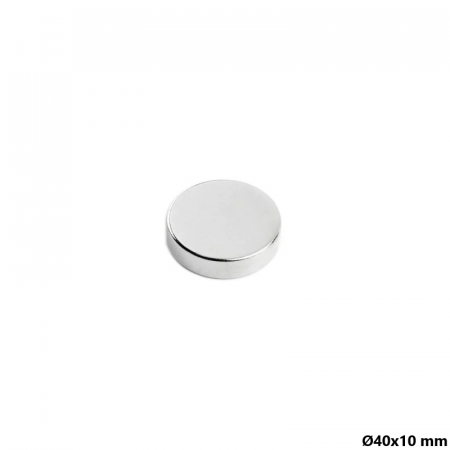 Magnet neodim 40x10 mm, disc, N35 [1]