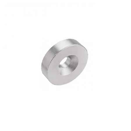 Hobby si gadgeturi - Magnet neodim 40x10 mm, gaura de 6.5 mm cu sanfren, disc, N35