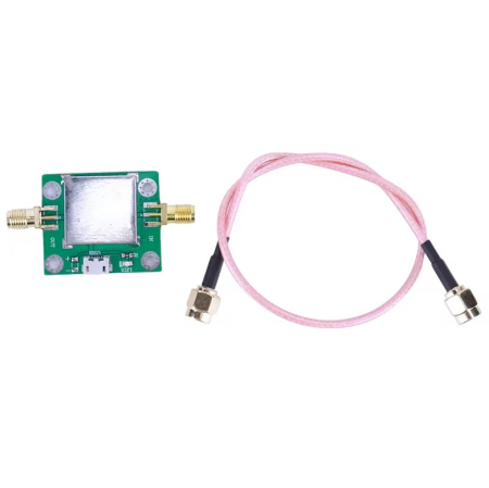 Amplificator RF LNA 50MHz–6GHz cu alimentare USB, castig 20dB, zgomot redus, conectori SMA [3]