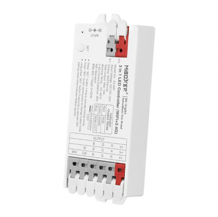 Controller Dimmer Led RGB/RGBW/RGBCCT, Tuya, WiFi+2.4G, 12-24VDC, MiBoxer E3-WR [1]