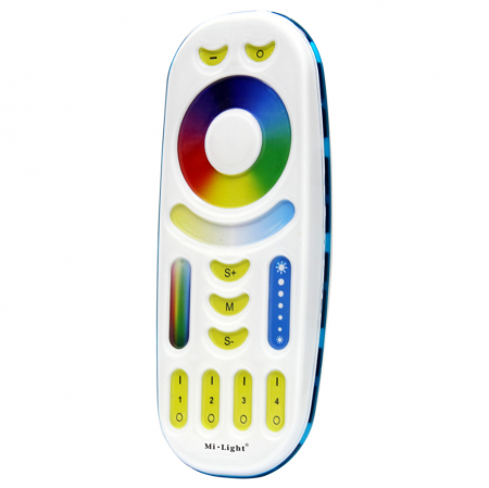 Controllere - Telecomanda 2.4GHz Miboxer, FUT092, 4-zone RGB, RGBW, RGB+CCT, Alb