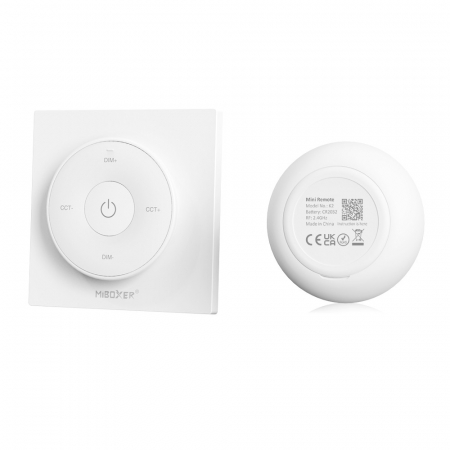 Mini telecomanda MiBoxer K2, 2.4Ghz, Monocolor/CCT, RF, alb [1]