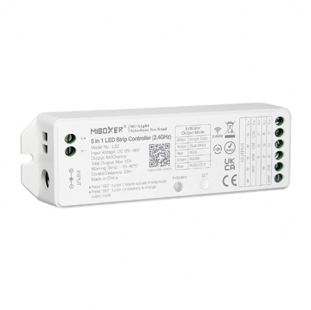 Controllere - Controller Dimmer Led LED RGB/RGBW/RGBWW, RF 2.4Ghz, 12-24VDC 15A, Miboxer LS2