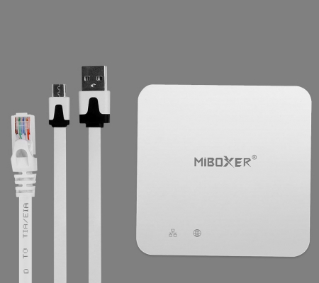 Gateway MiBoxer ZB-BOX2, Zigbee 3.0, conexiune prin cablu, control prin aplicatie, compatibil Alexa si Google Assistant [1]