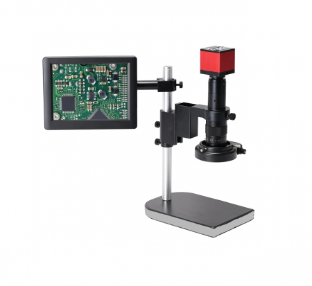 Microscoape - Microscop digital 130x, display 10" 1080p, suport reglabil si lampa LED