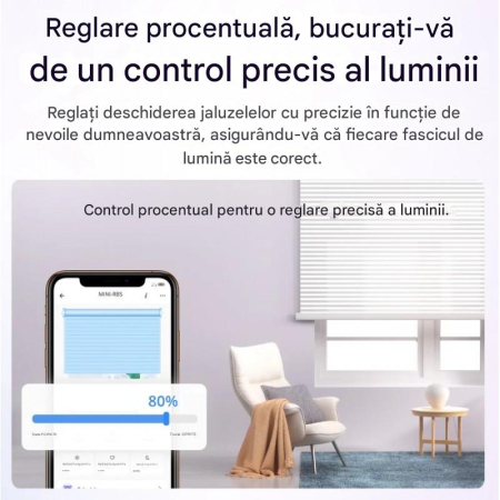 Mini-comutator smart Sonoff MINI-RBS, Wi-Fi + Matter, 1A, Control procentual, Programare, Compatibil Alexa, Google Assistant si Apple Home, Alb [5]