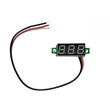 Aparate de masura si control - Mini voltmetru digital cu afisaj LED rosu 0.28" cu trei fire 0-30V