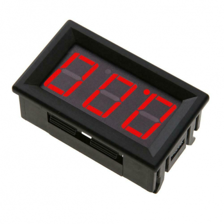 Arduino - Voltmetru de panou afisaj rosu, carcasa din plastic, 0-30V cu 3 fire OKY4092-Red