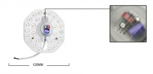 Modul 24 LED-uri pentru aplica, LED Alb Rece 2835, 12W, : Ø 125, alimentare 220V AC [1]