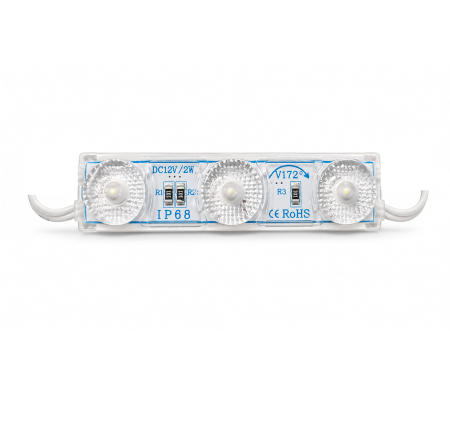 Module Led - Modul 3x3030 LED 12V alb rece 2W 172gr dispersie 68x16mm IP68