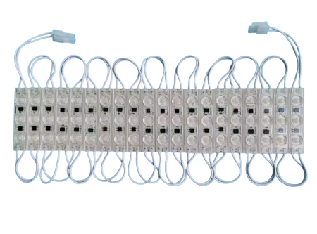 Modul LED 220V AC, 3 LED SMD3030, 1.55W, IP67, 165°, alb rece, 72x16x11mm, pentru reclame si exterior [1]