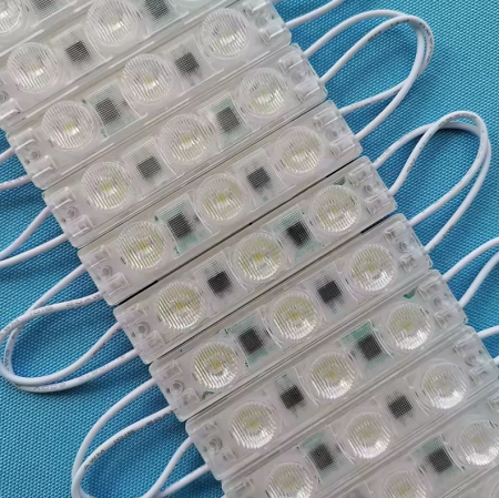 Modul LED 220V AC, 3 LED SMD3030, 1.5W, IP67, alb rece, 72x16x11mm, pentru reclame si exterior [2]