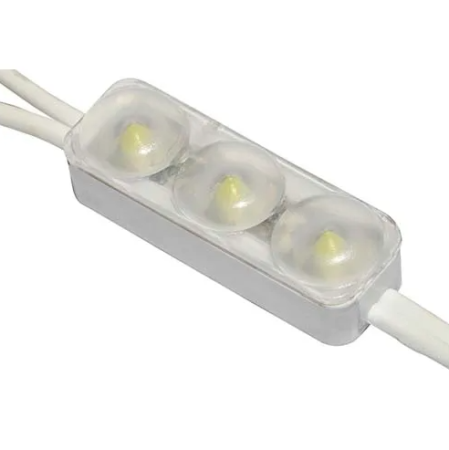 Module Led - Modul LED 220V AC, 3 LED SMD3030, 1W, 110 lm, IP68, 6500K alb rece, 165°, pentru exterior si reclame