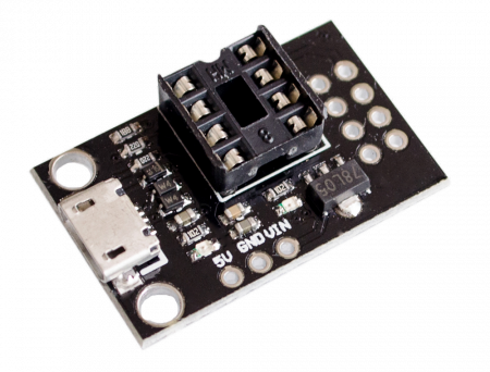 Adaptoare - Modul adaptor Attiny IC8 la micro USB fara microcontroler OKY2024-2