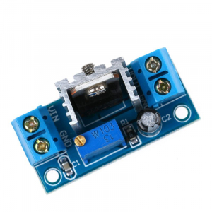 Surse miniatura pentru prototipuri - Modul convertor DC-DC coborator de tensiune (step down), liniar, IN:4.2-40V, OUT:1.2-37V (max1.5A), LM317