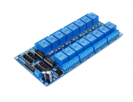 Module cu releu - Modul de comanda cu 16 relee la 12V cu optocuplor OKY3016