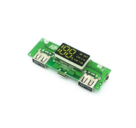 Surse miniatura pentru prototipuri - Modul de control power bank 5V 2.4A USB Iphone Type-C OKY3399-10B