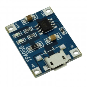 Surse miniatura pentru prototipuri - Modul de incarcare baterie microUSB TP4056 4.5-5V 1A